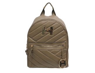 Quilted Dome Backpack - Taupe