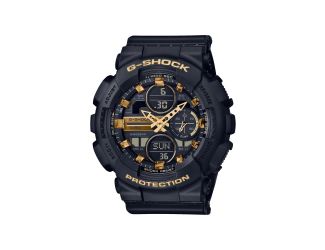 Ladies Compact G-Shock Ana-Digi Watch Black & Gold
