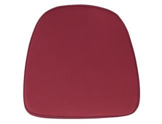 Soft Burgundy Fabric Chiavari Chair Cushion - Event Accessories - Chair Cushions