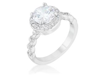 Halo Twist Engagement Ring