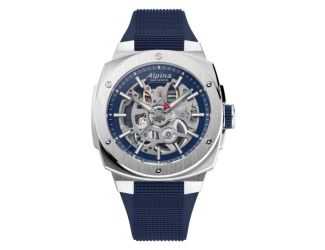Men's Alpiner Extreme Skeleton Swiss Automatic Watch, Navy