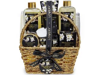 White Orchid Home Bath Set Size 8 Pieces