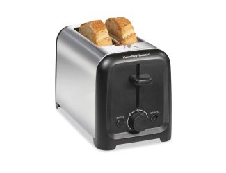 Compact Slice Stainless Steel Toaster