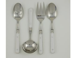 Ginkgo LePrix White 4 pc Hostess Set