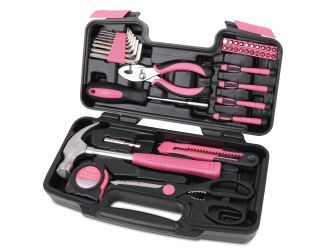 39 Piece General Tool Set - Pink