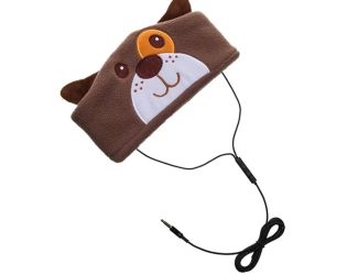 H1 Adjustable Fleece Headband Headphones Dog
