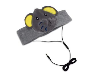 H1 Adjustable Fleece Headband Headphones Elephant