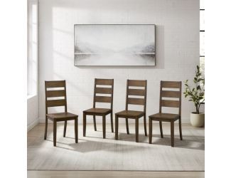 Joanna 4-Piece Ladder-Back Dining Chair Set