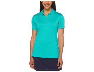 Womens Opti-Dri Chevron Polo-Blue Atoll-2X