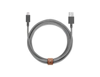 Belt Cable XL USB-A to Apple Lightning Zebra