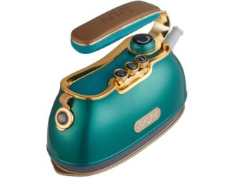 Retro Edition Duopress Steamer and Iron with Ceramic Coated Plate, Emerald