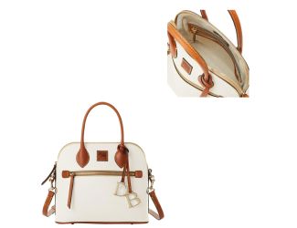 Pebble Grain Domed Satchel