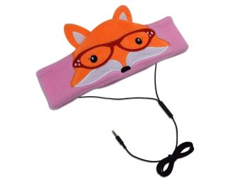 H1 Adjustable Fleece Headband Headphones Fox