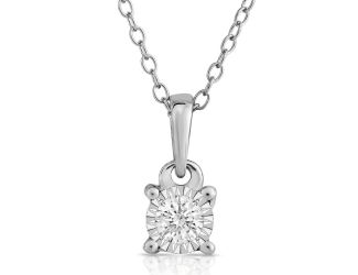 Diamond Solitaire Necklace .15ct