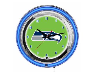 Seattle Seahawks 14" Neon Clock
