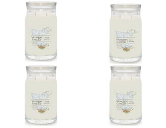 Signature Large Jar Candle - Clean Cotton (set of 4)