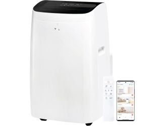 TCL 10,000 BTU Q-Series Dual Hose Portable Inverter AC, 450 Sq. Ft., Works with Smart Home Devices,