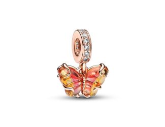 Murano Glass Butterfly Dangle Charm