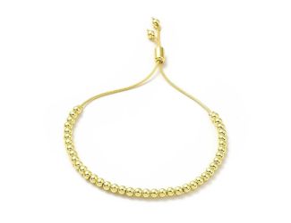 Gold Beaded Adjustable Bracelet