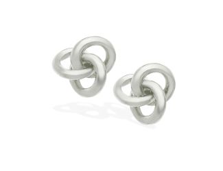 Love Knot Earrings - Silver