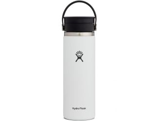 20 oz. Wide Mouth Coffee Flask w/Flex Sip Lid - White