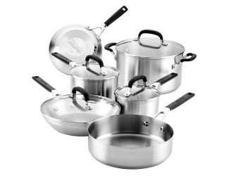 10pc Stainless Steel Cookware Set
