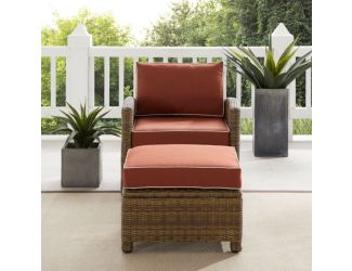 Bradenton 2Pc Wicker Outdoor Chair Set