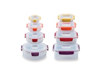 Nest Lock 16pc Multi-Color Mixed Food Storage Container Set