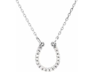 Diamond Horseshoe Necklace