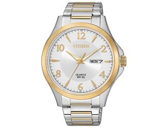 Men's Quartz Watch, Two-Tone with Two-Tone SS Bracelet