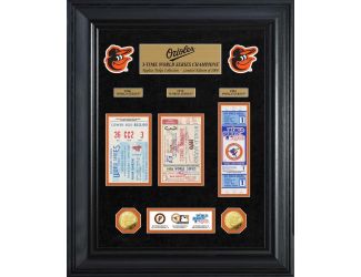Baltimore Orioles World Series Deluxe Gold Coin & Ticket Collection