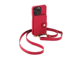 Doria - Silverlake Vegan Leather Wallet Crossbody Case for Apple iPhone 14 Pro / 13 Pro
