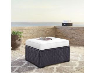 Biscayne Wicker Outdoor Ottoman