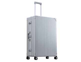 Aleon 32" Macro Traveler Plus Aluminum Hardside Checked Luggage (Platinum) Silver