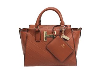 Quilted Satchel - Tan