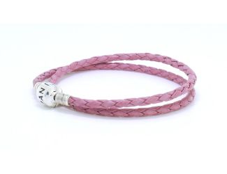 Double Leather Bracelet Size 15"