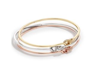 Signature Interlocking Bangle Set - Multi tone