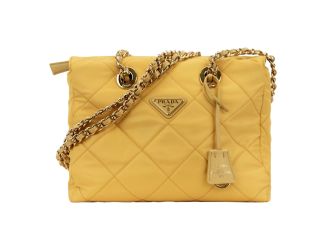 Prada Re-Edition Maize Yellow 1995 Chaîne Re-Nylon Tote Bag