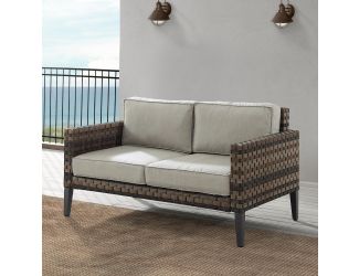 Prescott Outdoor Wicker Loveseat