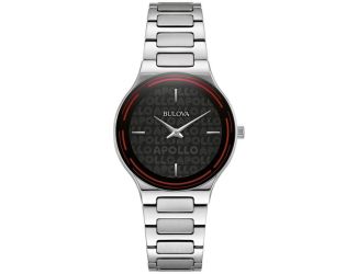 Ladies Apollo SS Bracelet Watch Black Dial