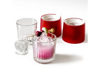 Crown Cocktail Set Red