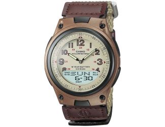 Brown Casual Sports Watch with Cloth Band