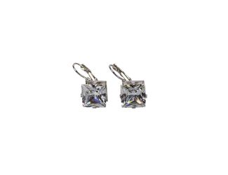 Princess Cut CZ Solitaire Earrings