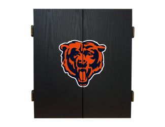 Chicago Bears Fan's Choice Dartboard Cabinet Set