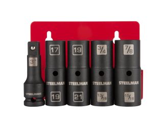 5pc 1/2-Inch Drive 6-Point Thin-Wall Impact Flip Socket Set