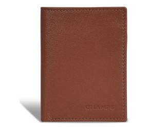 Onyx Leather Vertical Slim Wallet Size 3"x4"