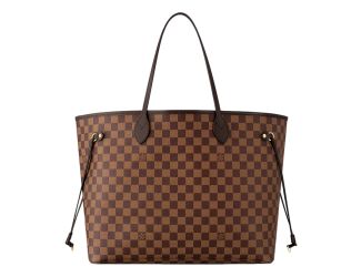 Louis Vuitton Neverfull MM Damier Ebene Brown Canvas Tote