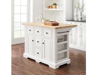 Julia Wood Top Kitchen Island