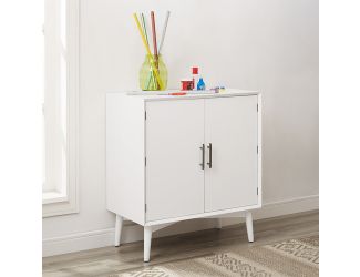 Landon Bar Cabinet In White