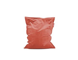 Original Slim Velvet  Bean Bag - Rhubarb (Recycled Velvet)